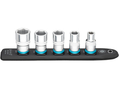 Socket Set - 1/2" Drive 5-piece Hazet SmartRail System 900SR5