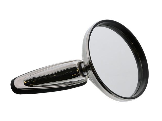 Porsche Door Mirror Chrome - Round, 911/912 | 1965-1971 90173111101