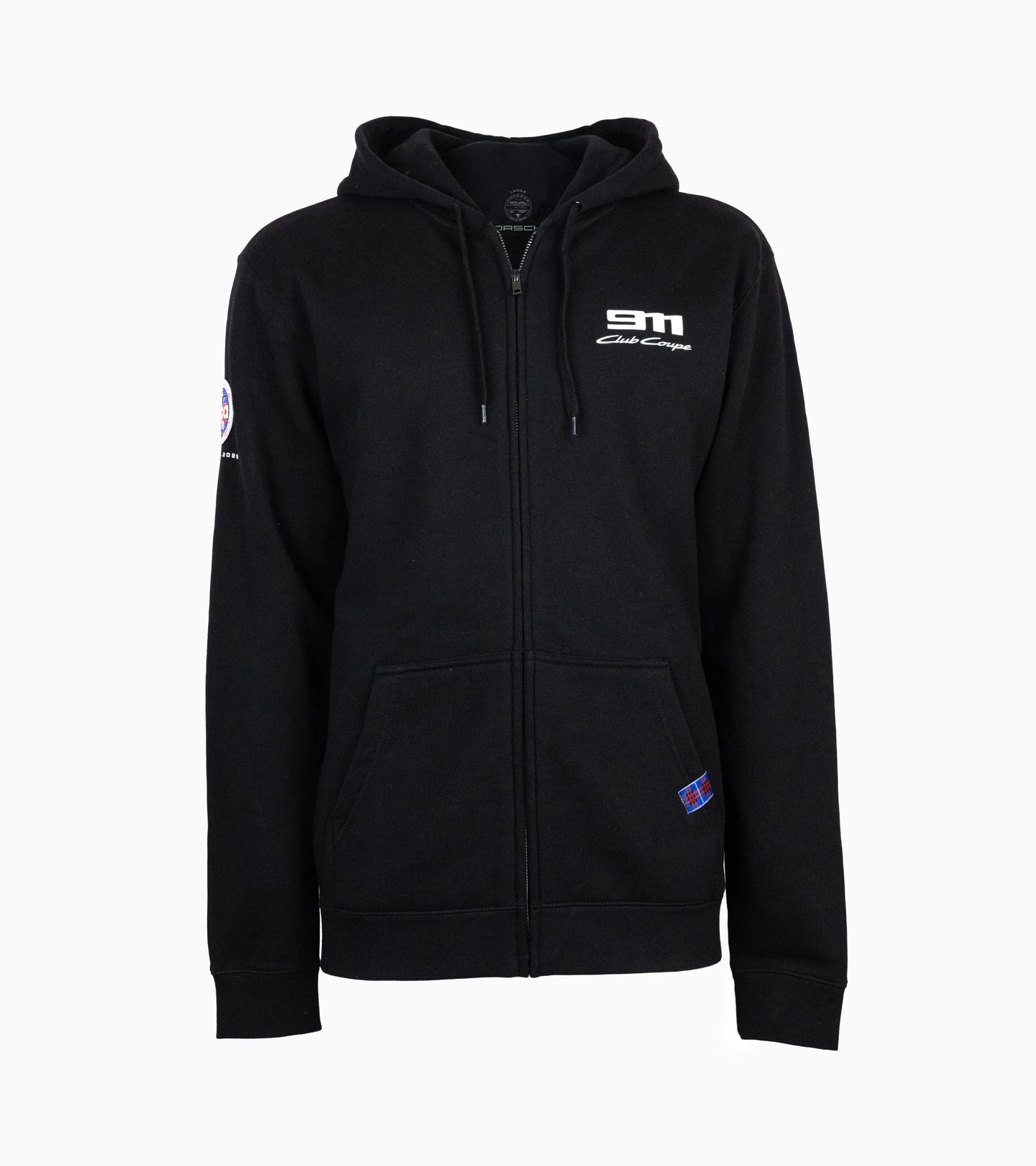 911 Club Coupe Porsche x PCA Screen Print Men's Black Zip-Up Hoodie