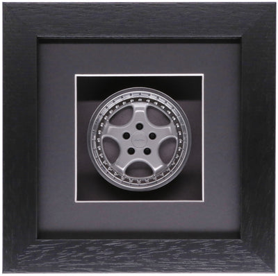 964 Turbo 3.6 Wheel Model Porsche Art Box Framed - 1:8 Scale