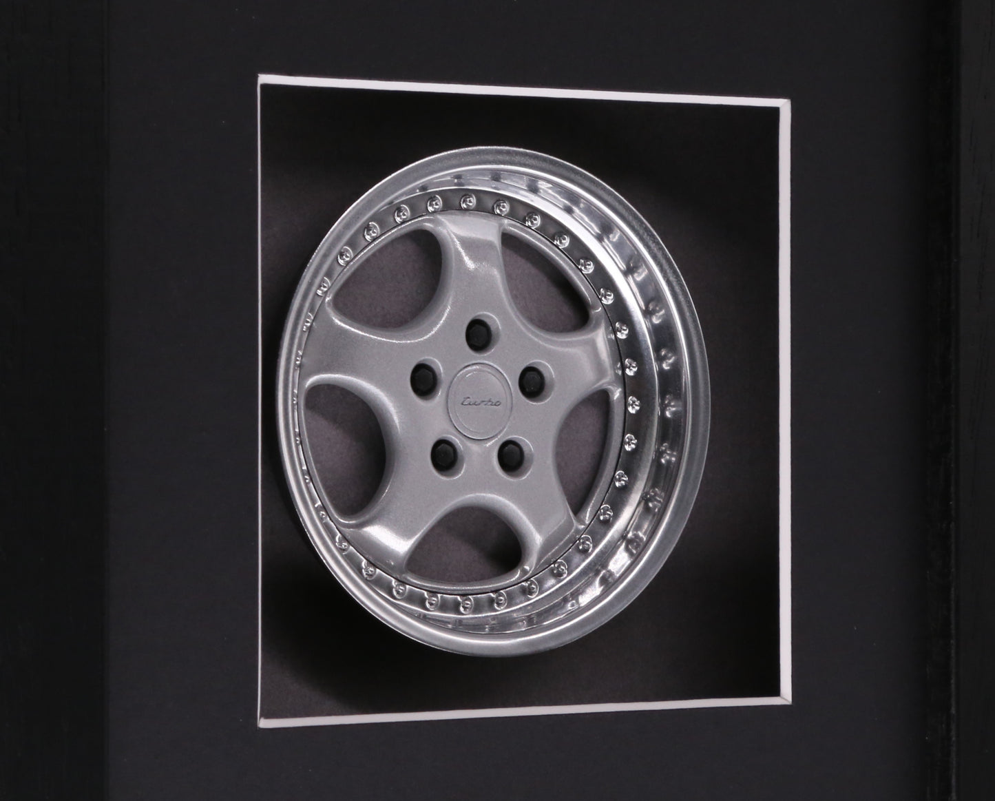 964 Turbo 3.6 Wheel Model Porsche Art Box Framed - 1:8 Scale