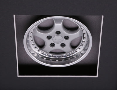 964 Turbo 3.6 Wheel Model Porsche Art Box Framed - 1:8 Scale