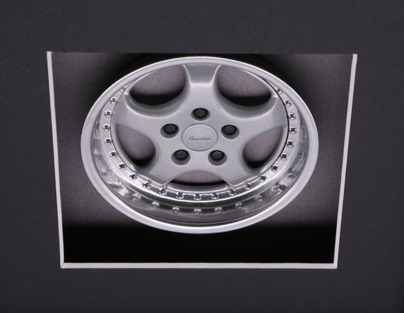 964 Turbo 3.6 Wheel Model Porsche Art Box Framed - 1:8 Scale