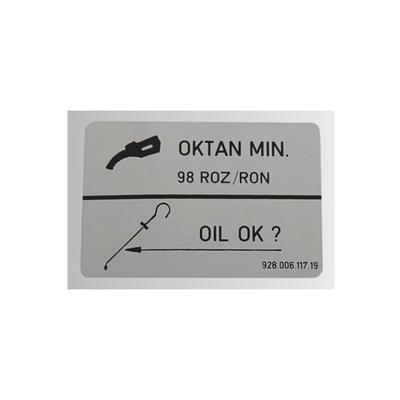 98 Octane Decal - 911 | 968 | 1989-1995