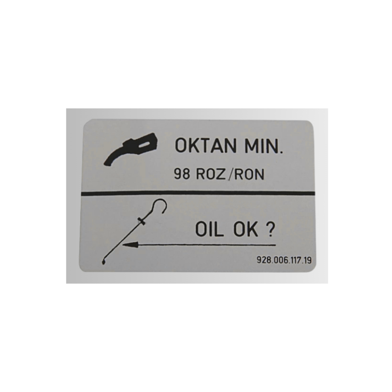 98 Octane Decal - 911 | 968 | 1989-1995