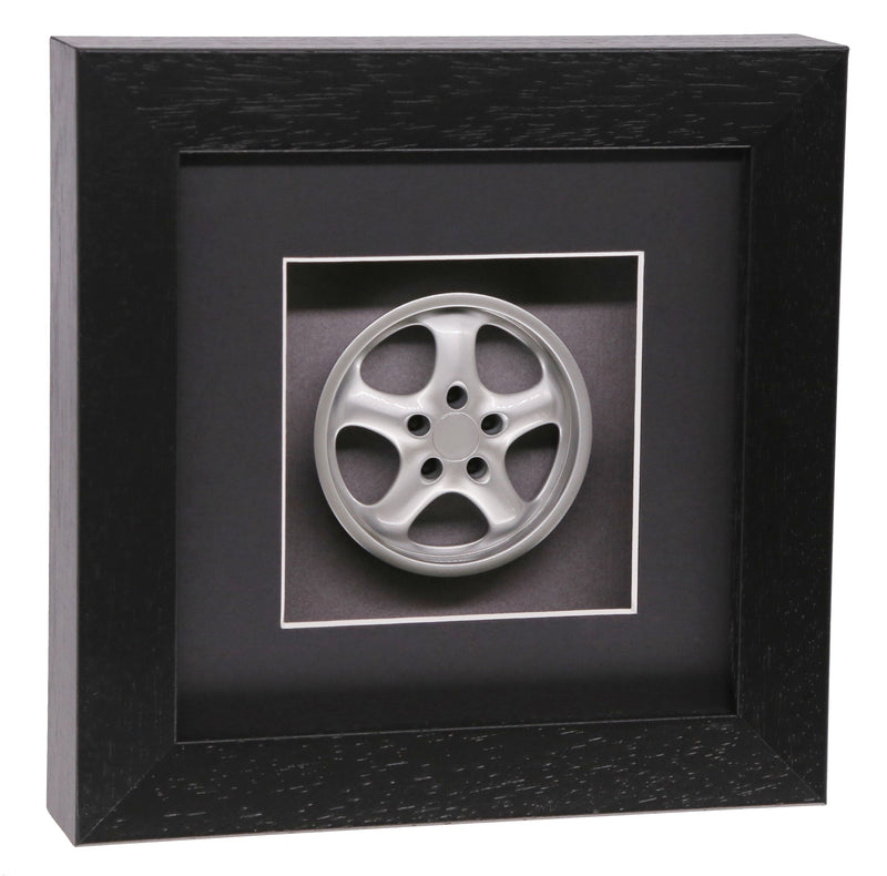 993 Cup II Wheel Model Porsche Art Box Framed - 1:8 Scale