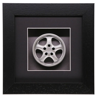 993 Cup II Wheel Model Porsche Art Box Framed - 1:8 Scale