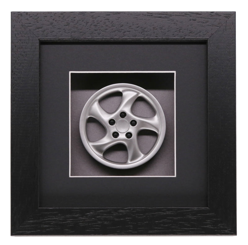 993 Turbo Twist Wheel Model Porsche Art Box Framed - 1:8 Scale