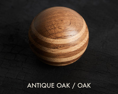 Antique Oak Tribute Shifter Knob - Black Anodised