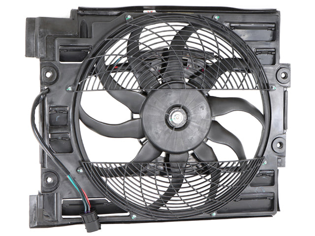 BMW Auxiliary Fan Assembly with Shroud for A/C Condenser | 1997-1999 64548380780