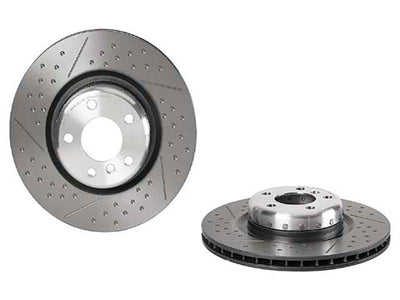 BMW Brake Disc - Cross-Dimpled and Slotted 345 X 24 mm | 2012-2021 34206797598
