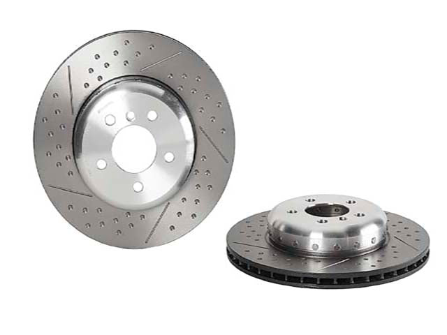 BMW Brake Disc - Cross-Dimpled and Slotted 345 X 24 mm | 2012-2020 34206797600