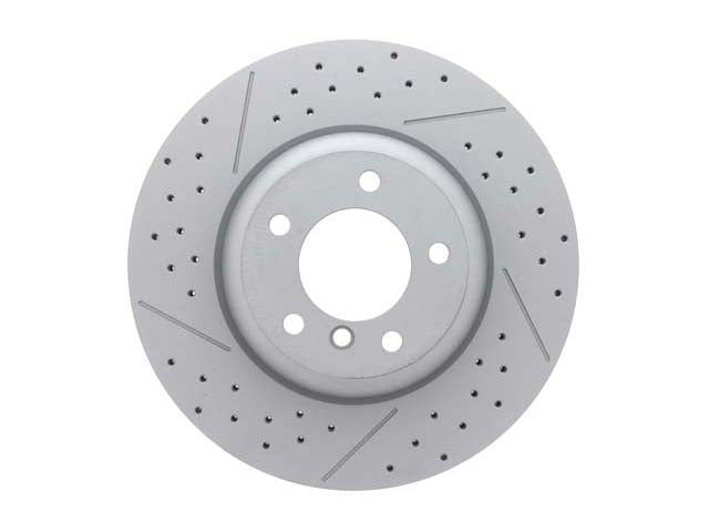 BMW Brake Disc - Cross- Drilled and Slotted 338 X 26 mm | 2006-2013 34116786392