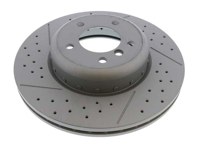 BMW Brake Disc - Cross- Drilled and Slotted 338 X 26 mm | 2006-2013 34116786392