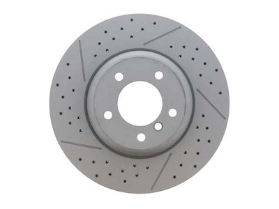 BMW Brake Disc - Cross- Drilled and Slotted 338 X 26 mm | 2006-2013 34116786392
