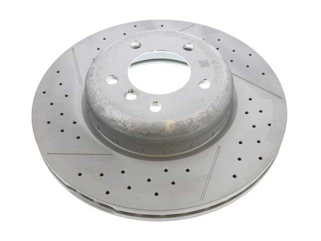 BMW Brake Disc - Cross- Drilled and Slotted 338 X 26 mm | 2006-2013 34116786392