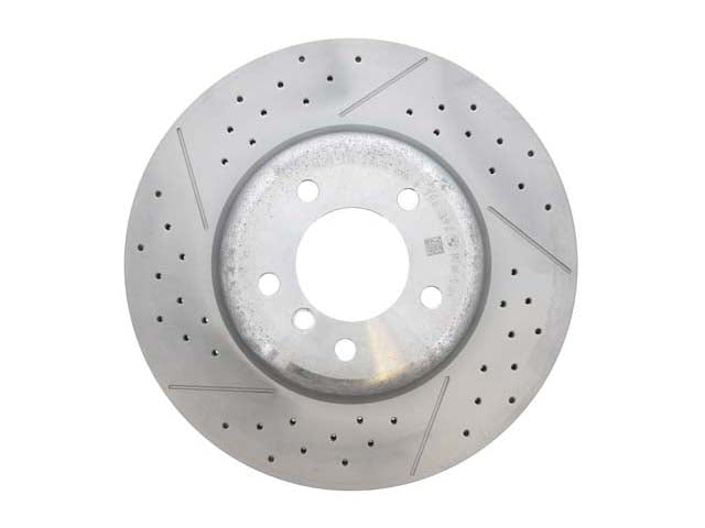 BMW Brake Disc - Cross- Drilled and Slotted 338 X 26 mm | 2006-2013 34116786392