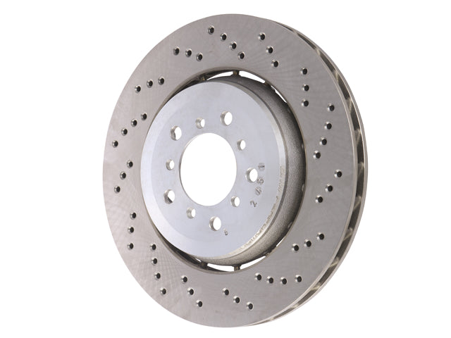 BMW Brake Disc - Cross Drilled with Floating Aluminum Hub 345 X 28 mm | 2005-2008 34112282446