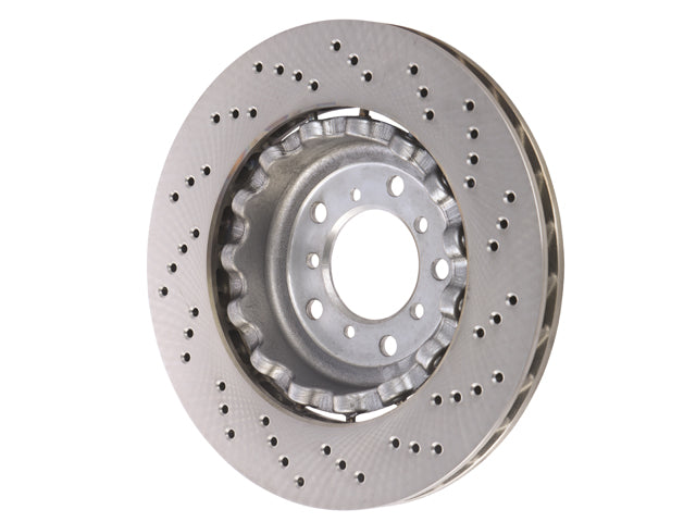 BMW Brake Disc - Cross Drilled with Floating Aluminum Hub 345 X 28 mm | 2005-2008 34112282445
