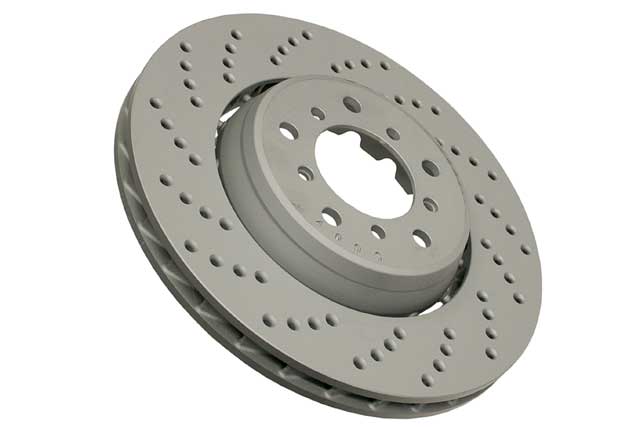 BMW Brake Disc - Cross Drilled with Floating Aluminum Hub 325 X 28 mm | 2001-2006 34112282801