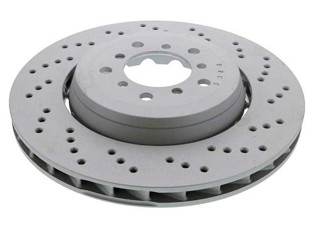 BMW Brake Disc - Cross Drilled with Floating Aluminum Hub 345 X 28 mm | 2005-2008 34112282446