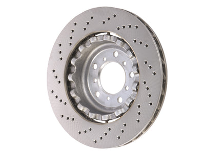 BMW Brake Disc - Cross Drilled with Floating Aluminum Hub 345 X 28 mm | 2005-2008 34112282446