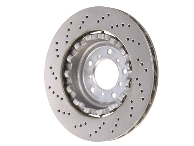 BMW Brake Disc - Cross Drilled with Floating Aluminum Hub 345 X 28 mm | 2005-2008 34112282446