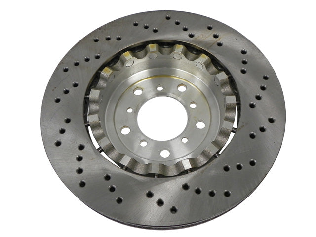 BMW Brake Disc - Cross Drilled with Floating Aluminum Hub 345 X 28 mm | 2005-2008 34112282445