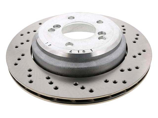 BMW Brake Disc - Cross Drilled with Floating Aluminum Hub 328 X 20 mm | 2001-2008 34212282304