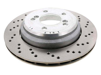 BMW Brake Disc - Cross Drilled with Floating Aluminum Hub 328 X 20 mm | 2001-2008 34212282304
