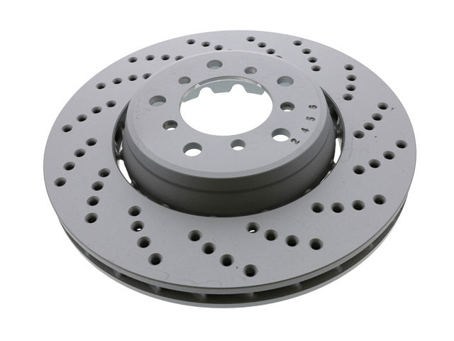 BMW Brake Disc - Cross Drilled with Floating Aluminum Hub 325 X 28 mm | 2001-2006 34112282802