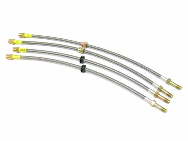 BMW Brake Hose Set - Steel Braided with Clear Protective Jacket | 2001-2006 885522960
