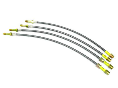 BMW Brake Hose Set - Steel Braided with Clear Protective Jacket | 1999-2006 885522956