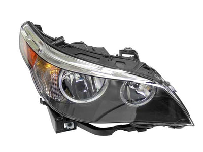 BMW Headlight Assembly Halogen with White Turn Signal Lens and Yellow Reflector | 2004-2007 63127166116