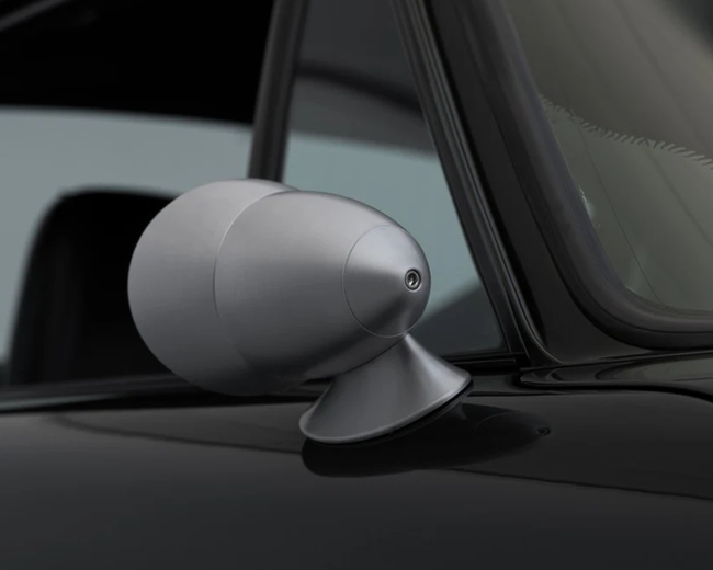 Brushed - Clear Electric Parabellum Bullet Mirror - 911 | 1975-1997