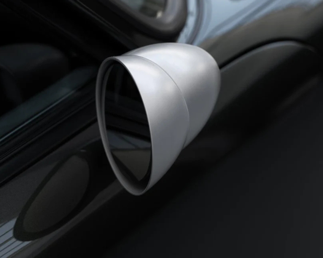 Brushed - Clear Electric Parabellum Bullet Mirror - 911 | 1975-1997