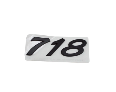 Bumper Cover Emblem Logo - Black - Boxster | Cayman | 2017-2025