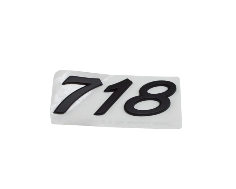Bumper Cover Emblem Logo - Black - Boxster | Cayman | 2017-2025