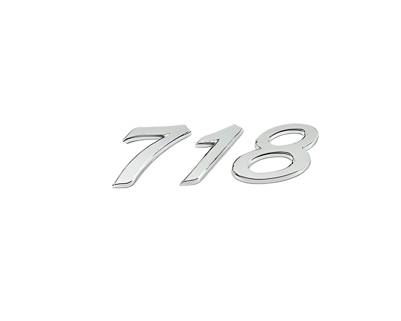 Bumper Cover Emblem Logo - Chromed - Boxster | Cayman | 2017-2025