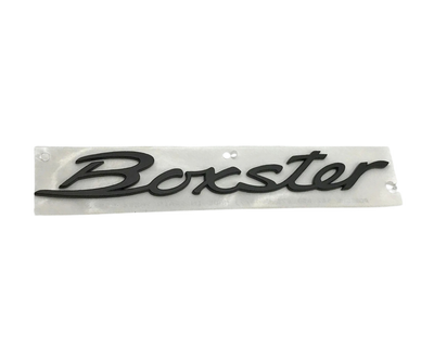 Bumper Cover Emblem Logo - Matt Black - Boxster | 2017-2025