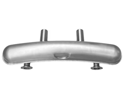 Bursch Rally Sport Muffler - Stainless Steel with 2.5” Cookie Cutter tips. 911 2.0 - 2.2 - 2.4 - 2.7 | 1965-1973