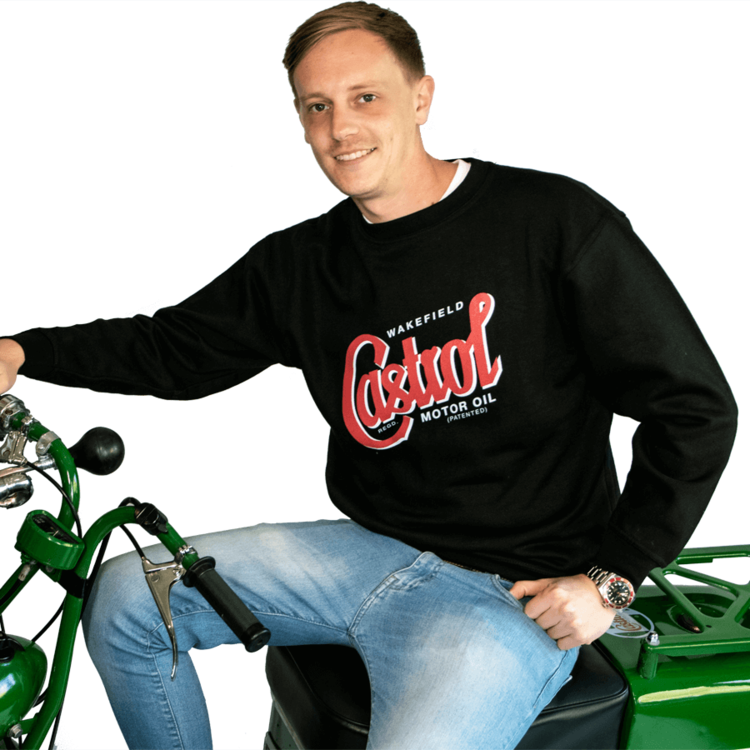 Castrol Classic Black Sweatshirt - X Large