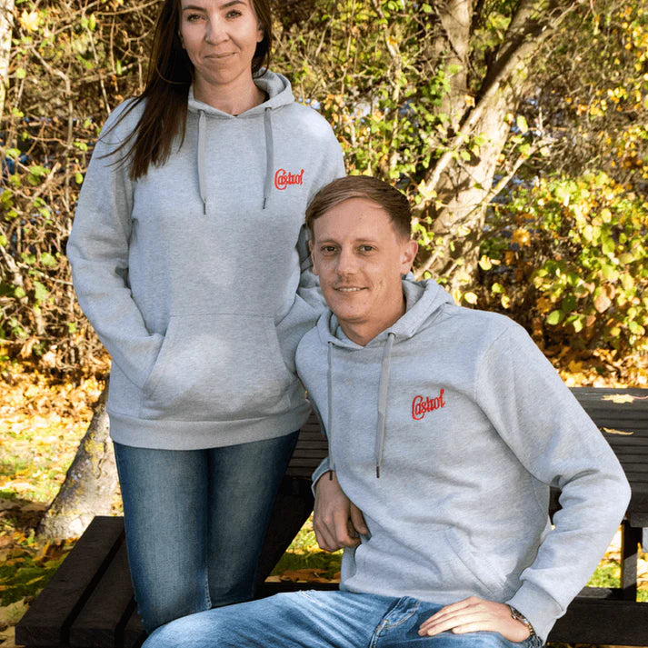 Castrol Classic Grey Hoodie - Large