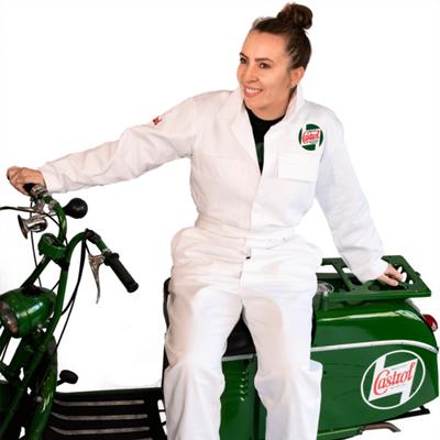 Castrol Classic Heavy Duty White Overalls - 40"C/30"L