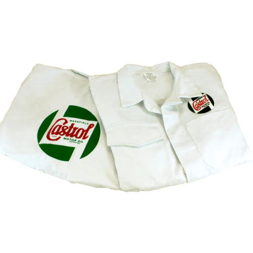 Castrol Classic Heavy Duty White Overalls - 40"C/30"L