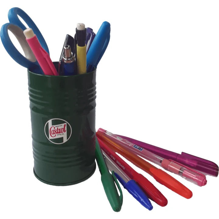 Castrol Classic Mini Oil Barrel Table Top Storage Can