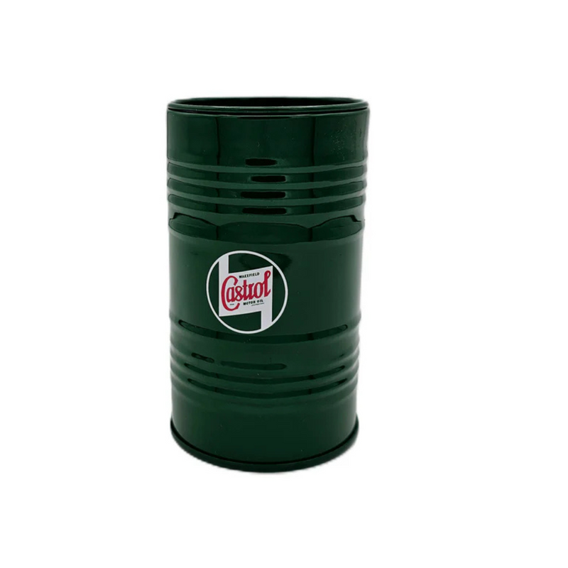 Castrol Classic Mini Oil Barrel Table Top Storage Can