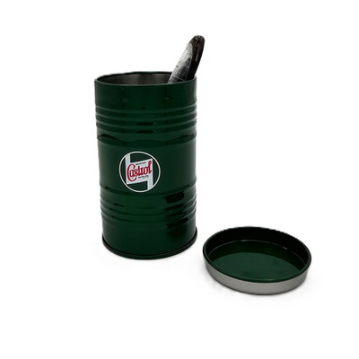 Castrol Classic Mini Oil Barrel Table Top Storage Can