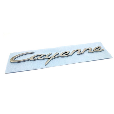 Cayenne Emblem - White Silver Chrome - Cayenne | 2011-2018