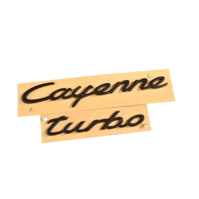 Cayenne Turbo Emblem Logo - Black - Cayenne | 2019-2025